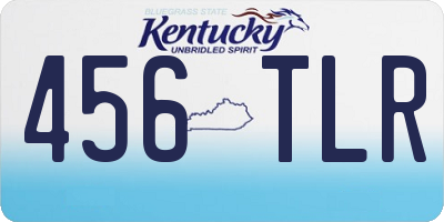 KY license plate 456TLR