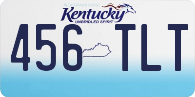 KY license plate 456TLT