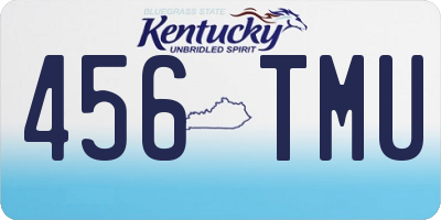 KY license plate 456TMU