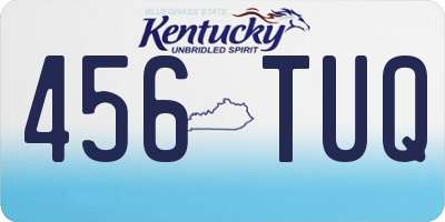 KY license plate 456TUQ