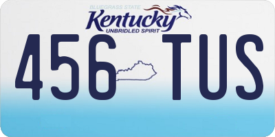 KY license plate 456TUS