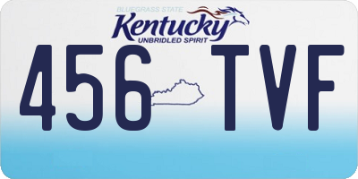 KY license plate 456TVF