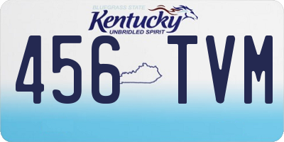 KY license plate 456TVM
