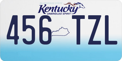 KY license plate 456TZL
