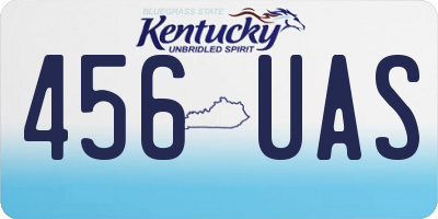 KY license plate 456UAS