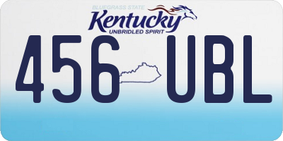 KY license plate 456UBL