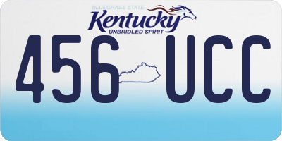 KY license plate 456UCC
