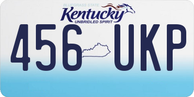 KY license plate 456UKP