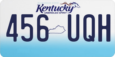 KY license plate 456UQH