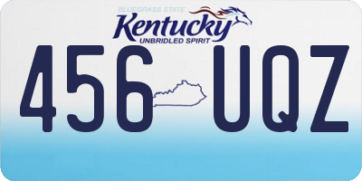 KY license plate 456UQZ