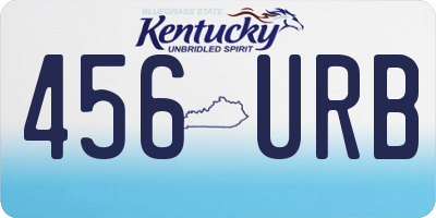 KY license plate 456URB