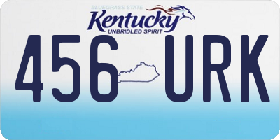 KY license plate 456URK