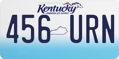 KY license plate 456URN