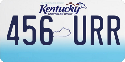 KY license plate 456URR
