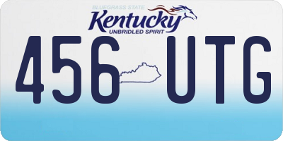 KY license plate 456UTG
