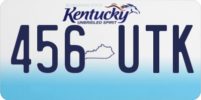 KY license plate 456UTK