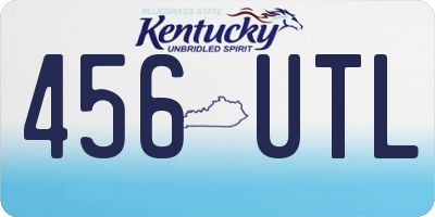 KY license plate 456UTL