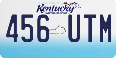 KY license plate 456UTM