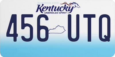 KY license plate 456UTQ