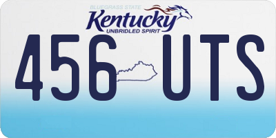 KY license plate 456UTS