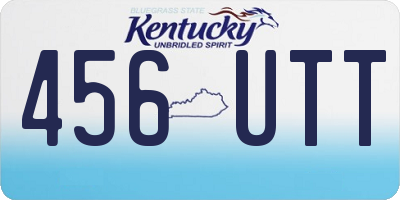 KY license plate 456UTT