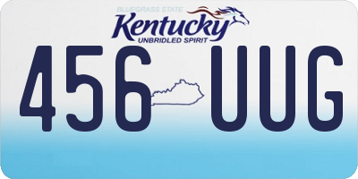 KY license plate 456UUG