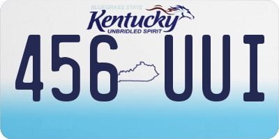 KY license plate 456UUI