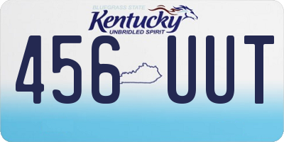 KY license plate 456UUT