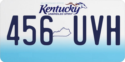 KY license plate 456UVH