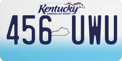 KY license plate 456UWU