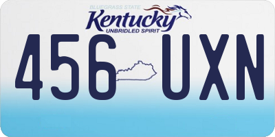 KY license plate 456UXN