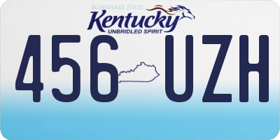 KY license plate 456UZH