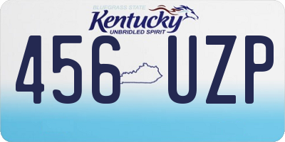 KY license plate 456UZP
