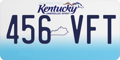 KY license plate 456VFT