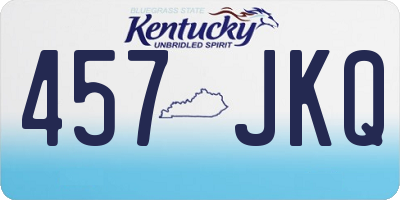 KY license plate 457JKQ