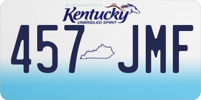 KY license plate 457JMF