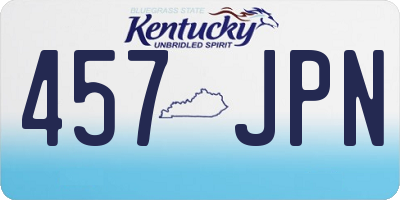 KY license plate 457JPN