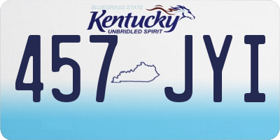 KY license plate 457JYI