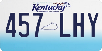 KY license plate 457LHY