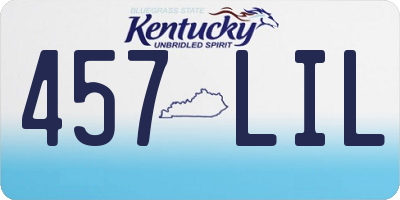KY license plate 457LIL