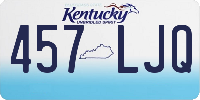 KY license plate 457LJQ