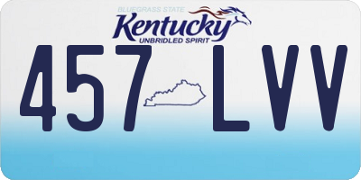KY license plate 457LVV