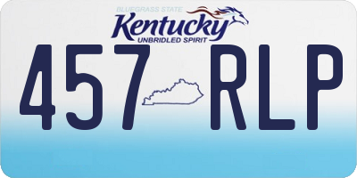 KY license plate 457RLP