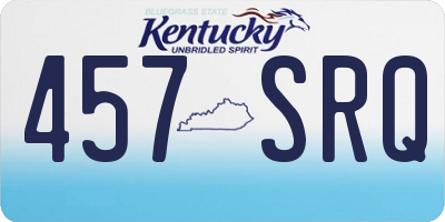 KY license plate 457SRQ
