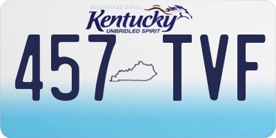 KY license plate 457TVF
