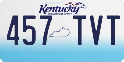 KY license plate 457TVT