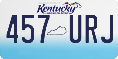 KY license plate 457URJ