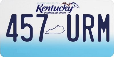 KY license plate 457URM