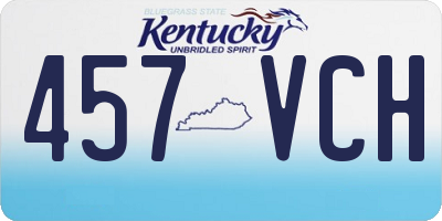KY license plate 457VCH