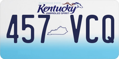 KY license plate 457VCQ